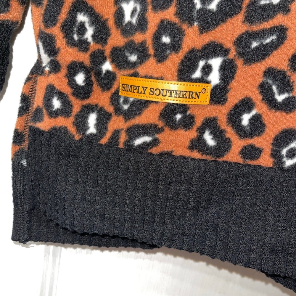 Simply Southern Cheetah Print Sweater - Picture 2 of 4